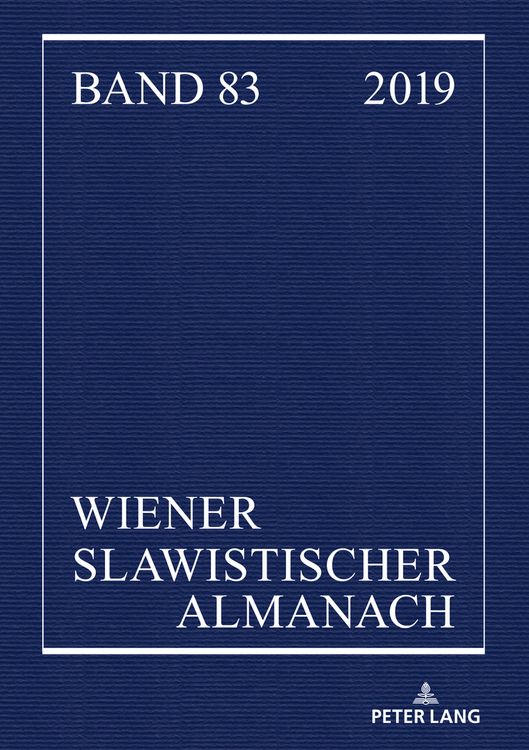 Produktbild: Wiener Slawistischer Almanach Band 83/2019