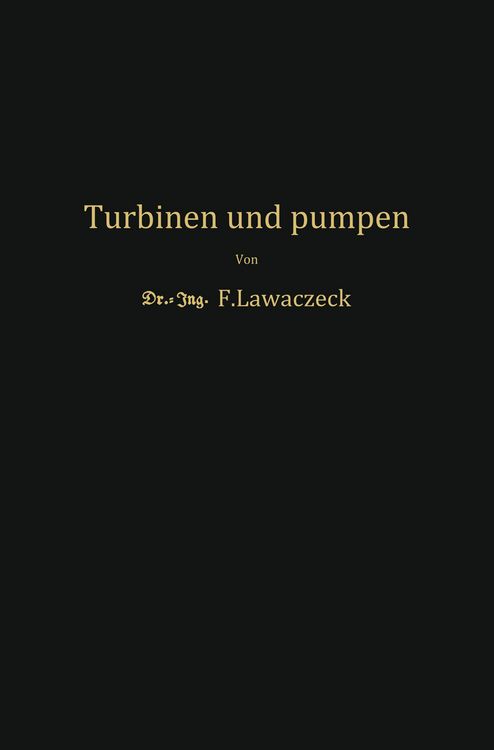 Produktbild: Turbinen und Pumpen