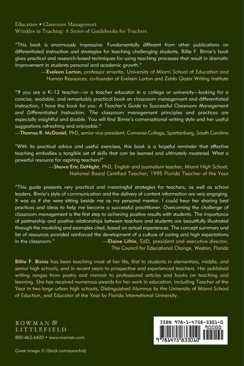 Produktbild: Teacher's Guide to Successful Classroom Management and Differentiated Instruction