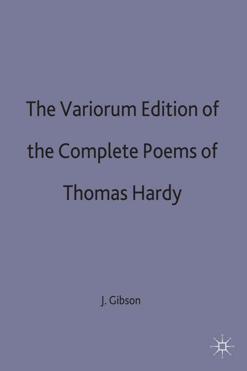 Produktbild: The Variorum Edition of the Complete Poems of Thomas Hardy