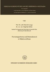Produktbild: Ferromagnetismus und Atomabstand in Nickel und Eisen
