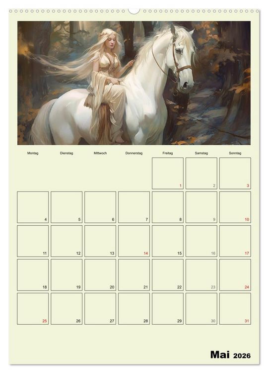 Produktbild: Im Zauberwald. Mystische Fabelwesen (Wandkalender 2026 DIN A2 hoch), CALVENDO Monatskalender