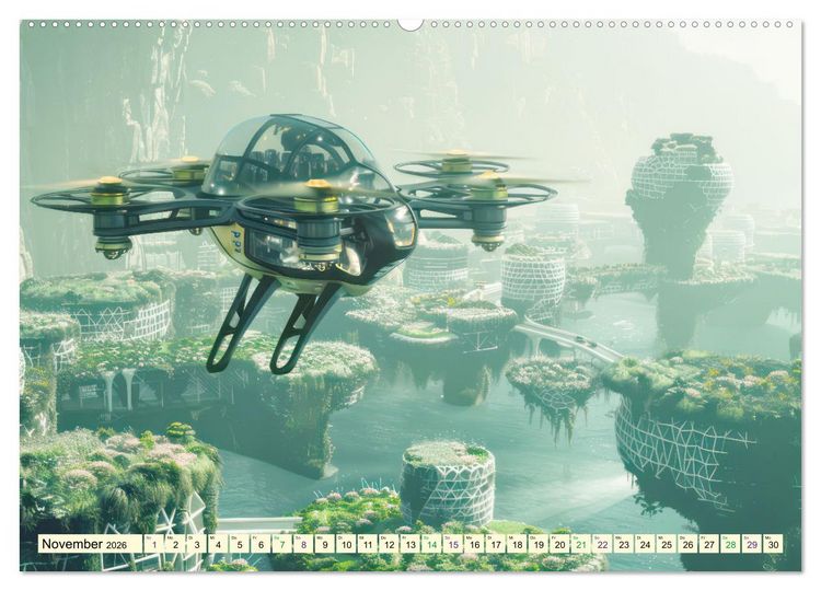 Produktbild: Science-Fiction Wasserwelten (hochwertiger Premium Wandkalender 2026 DIN A2 quer), Kunstdruck in Hochglanz