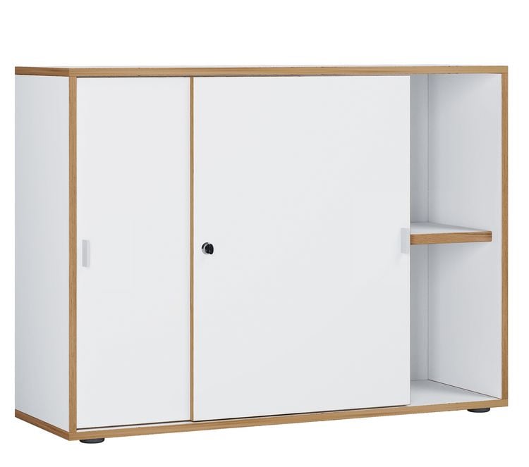 Produktbild: B&uuml;roschrank Aktenschrank Schiebet&uuml;ren Salia 2fach