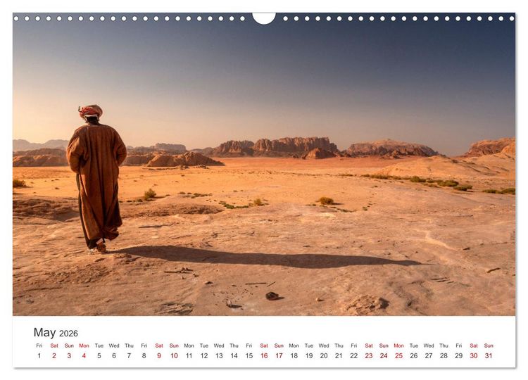 Produktbild: Jordan Sand, Stone and Salt (Wall Calendar 2026 DIN A3 landscape), CALVENDO 12 Month Wall Calendar