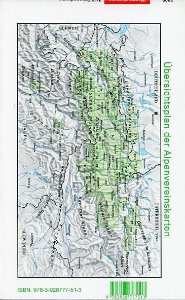 Produktbild: DAV Alpenvereinskarte 31/3 Brennerberge 1 : 50 000 Wegmarkierungen
