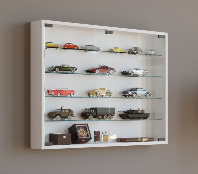 Produktbild: H&auml;ngevitrine Wandvitrine Sammel Deko Mandosa L