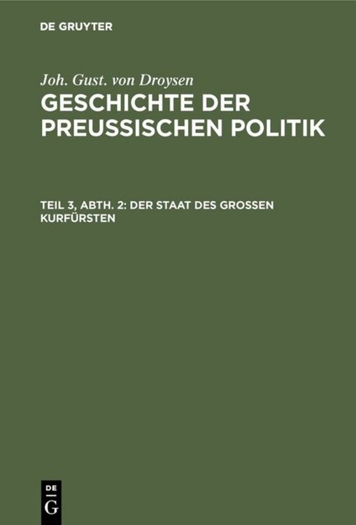 Produktbild: Der Staat des grossen Kurf&uuml;rsten