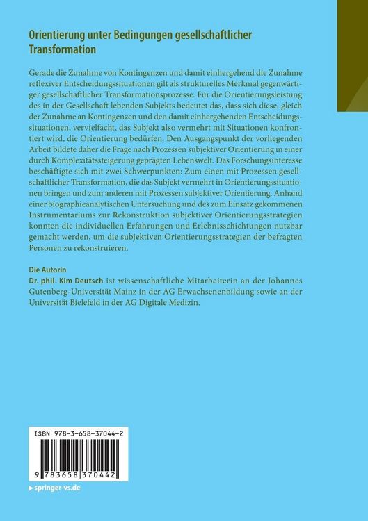 Produktbild: Orientierung unter Bedingungen gesellschaftlicher Transformation