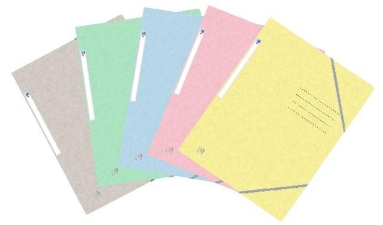 Produktbild: Oxford Eckspannermappe TOP FILE+ in A4, 390 g/m² Karton, 1 Stück sortiert pastell
