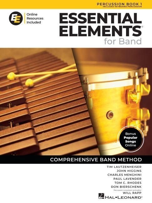 Produktbild: Essential Elements for Band Percussion Book 1 with Eei Online Resources Percussion Method Book and Sheet Music for Students and Teachers Band Method S