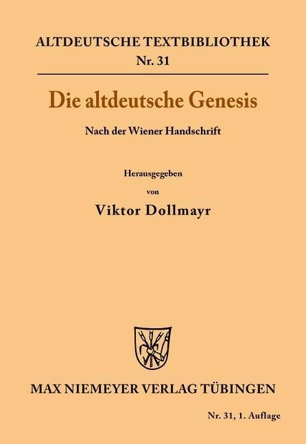 Produktbild: Die altdeutsche Genesis