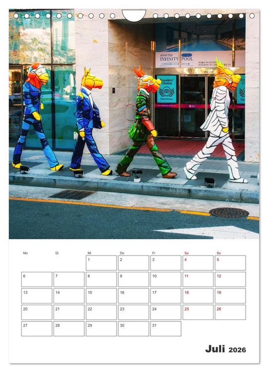 Produktbild: Busan - Reiseplaner (Wandkalender 2026 DIN A4 hoch), CALVENDO Monatskalender
