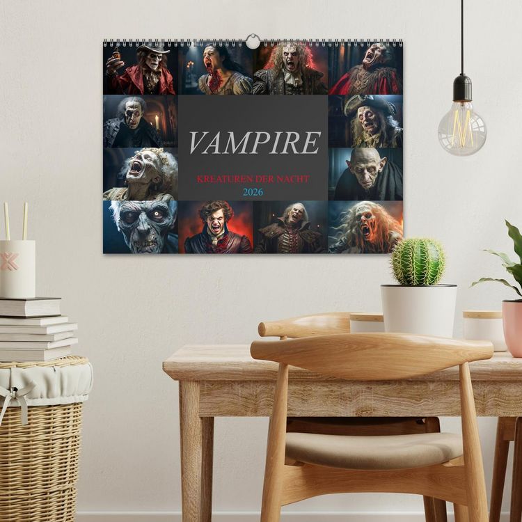 Produktbild: Vampire - Kreaturen der Nacht (Wandkalender 2026 DIN A3 quer), CALVENDO Monatskalender