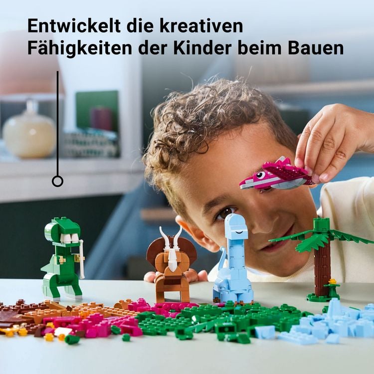 Produktbild: LEGO Classic Kreative Dinosaurier, Bauset mit Tierfiguren 11041