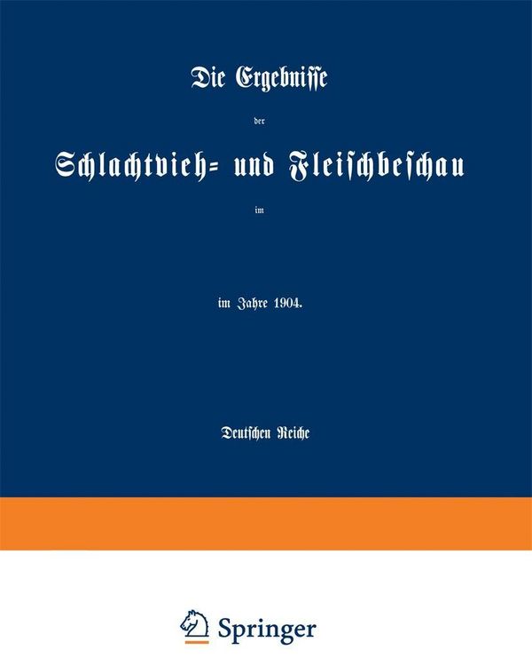 Produktbild: Die Ergebnisse der Schlachtvieh- und Fleischbeschau