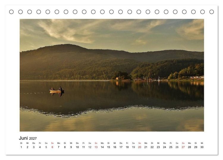 Produktbild: Morgens am Edersee (Tischkalender 2027 DIN A5 quer), CALVENDO Monatskalender