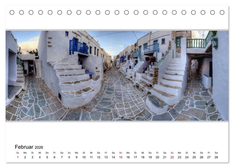 Produktbild: KYKLADEN Dem Licht ganz nah (Tischkalender 2026 DIN A5 quer), CALVENDO Monatskalender