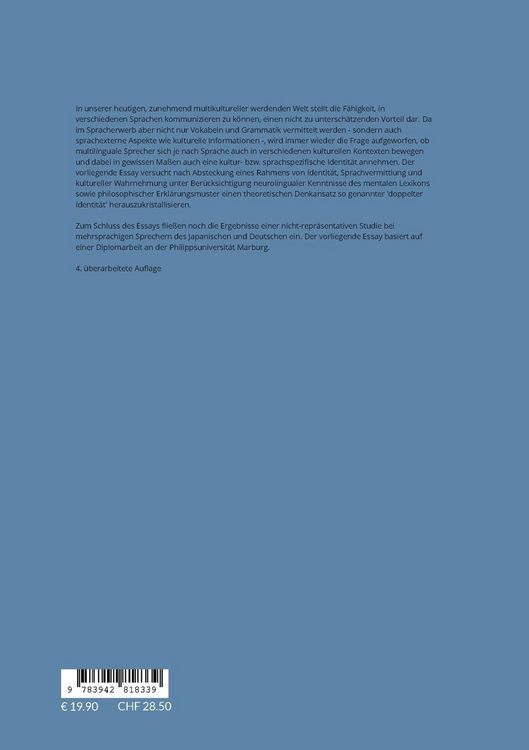Produktbild: Mehrsprachigkeit und die Frage nach der 'doppelten Identit&auml;t'