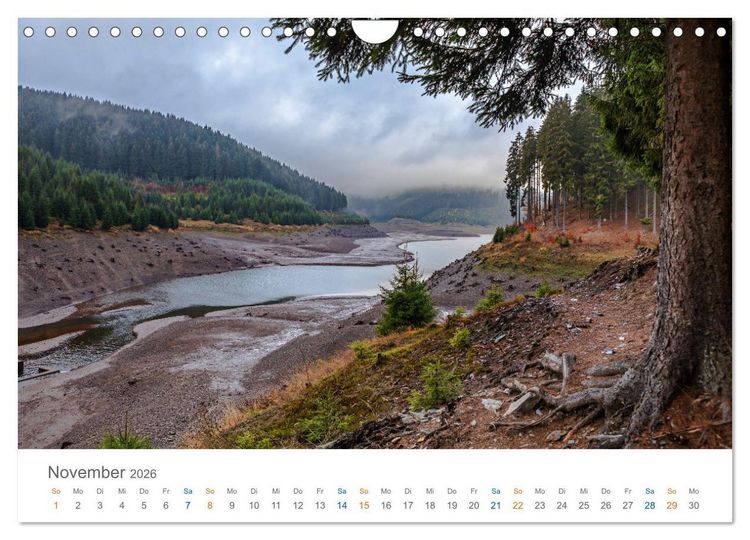 Produktbild: Rennsteig - Weitwanderweg (Wandkalender 2026 DIN A4 quer), CALVENDO Monatskalender