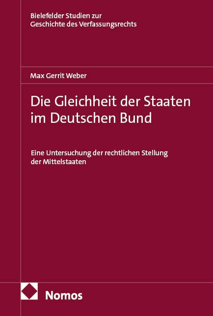 Produktbild: Die Gleichheit der Staaten im Deutschen Bund