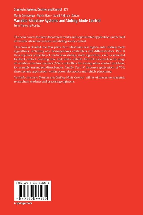 Produktbild: Variable-Structure Systems and Sliding-Mode Control