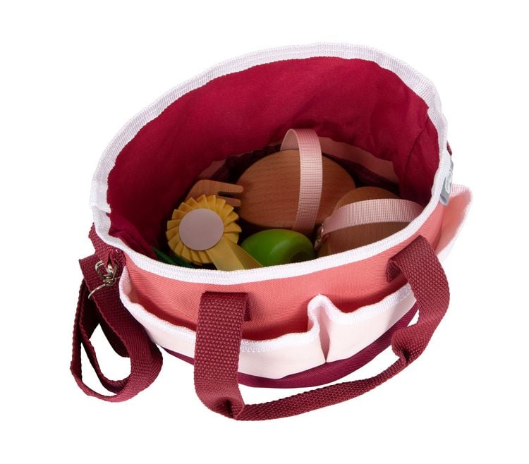 Produktbild: Pferdepflegeset mit Tasche rot