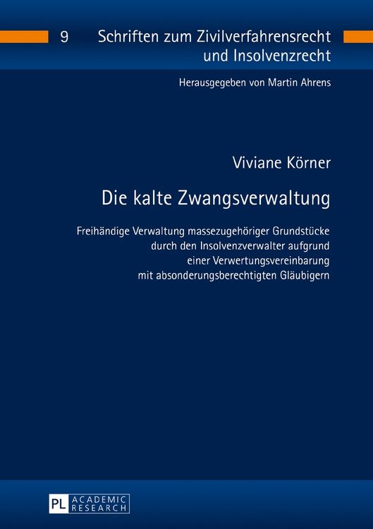 Produktbild: Die kalte Zwangsverwaltung