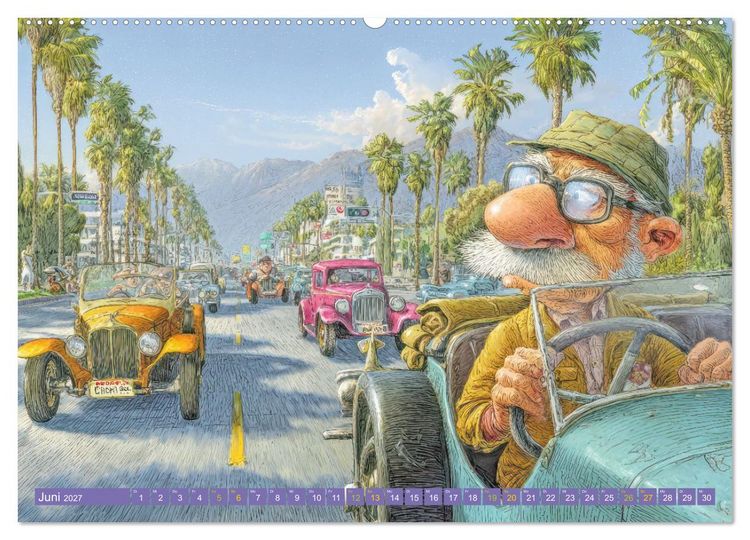 Produktbild: Verkehrschaos - Wahnsinn trifft Humor (hochwertiger Premium Wandkalender 2027 DIN A2 quer), Kunstdruck in Hochglanz