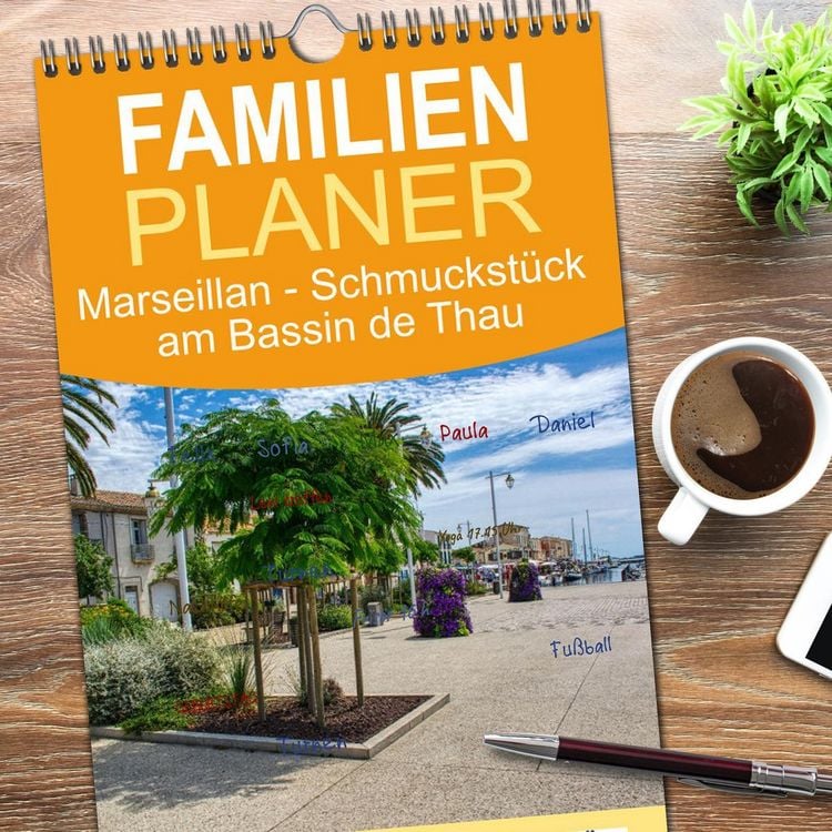 Produktbild: Familienplaner 2026 - Marseillan - Schmuckst&uuml;ck am Bassin de Thau mit 5 Spalten (Wandkalender, 21 x 45 cm) CALVENDO