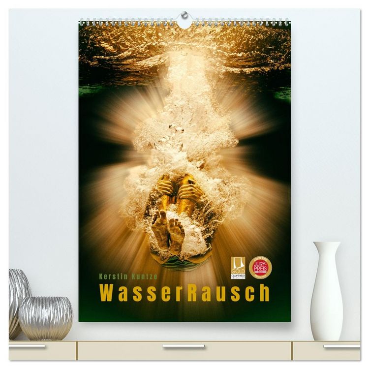 Produktbild: WasserRausch (hochwertiger Premium Wandkalender 2026 DIN A2 hoch), Kunstdruck in Hochglanz