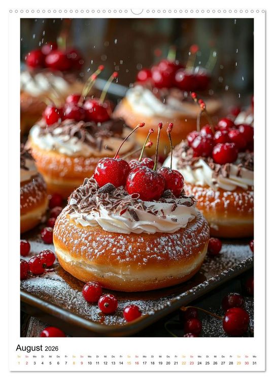Produktbild: Donuts f&uuml;r Gourmets (Wandkalender 2026 DIN A2 hoch), CALVENDO Monatskalender