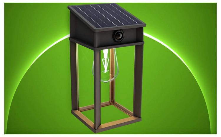 Produktbild: Philips LED Geri 929004632601 Solar-Au&szlig;enwandleuchte mit Bewegungsmelder LED 3.2W Schwarz