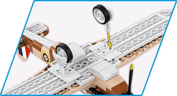 Produktbild: COBI Historical Collection 5866 - Hawker Hurricane MK.I, WWII, Ma&szlig;stab 1:48, Bausatz, 138 Klemmbausteine