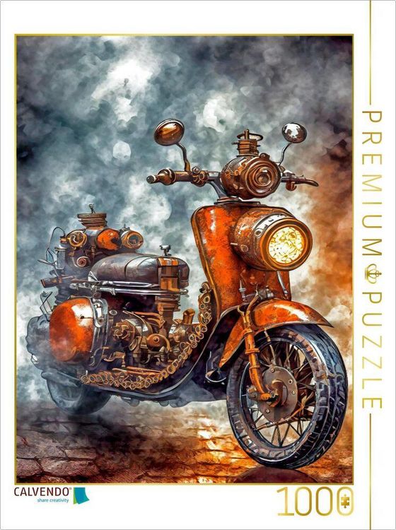 Produktbild: CALVENDO Puzzle Motorroller | 1000 Teile Lege-Gr&ouml;&szlig;e 64x48cm Foto-Puzzle f&uuml;r gl&uuml;ckliche Stunden