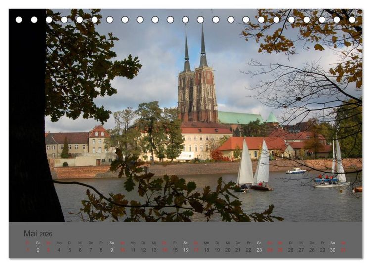 Produktbild: Altst&auml;dte in Polen (Tischkalender 2026 DIN A5 quer), CALVENDO Monatskalender