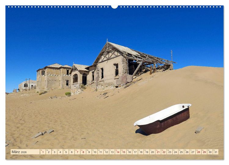 Produktbild: Kolmannskuppe Lost Place in Namibia (Wandkalender 2026 DIN A2 quer), CALVENDO Monatskalender