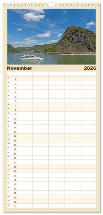 Produktbild: Familienplaner 2026 - Welterbe - St&auml;tten in Deutschland mit 5 Spalten (Wandkalender, 21 x 45 cm) CALVENDO