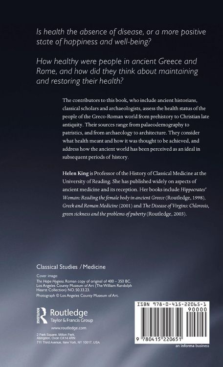 Produktbild: Health in Antiquity