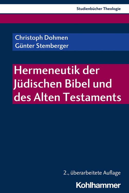 Produktbild: Hermeneutik der J&uuml;dischen Bibel und des Alten Testaments