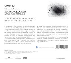 Produktbild: Ceccato/Accademia Ottoboni: Cellosonaten RV 46,43,42,41,39,4