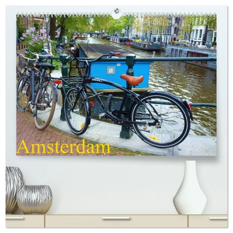 Produktbild: Amsterdam (hochwertiger Premium Wandkalender 2026 DIN A2 quer), Kunstdruck in Hochglanz
