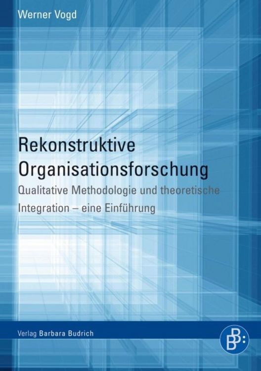 Produktbild: Rekonstruktive Organisationsforschung