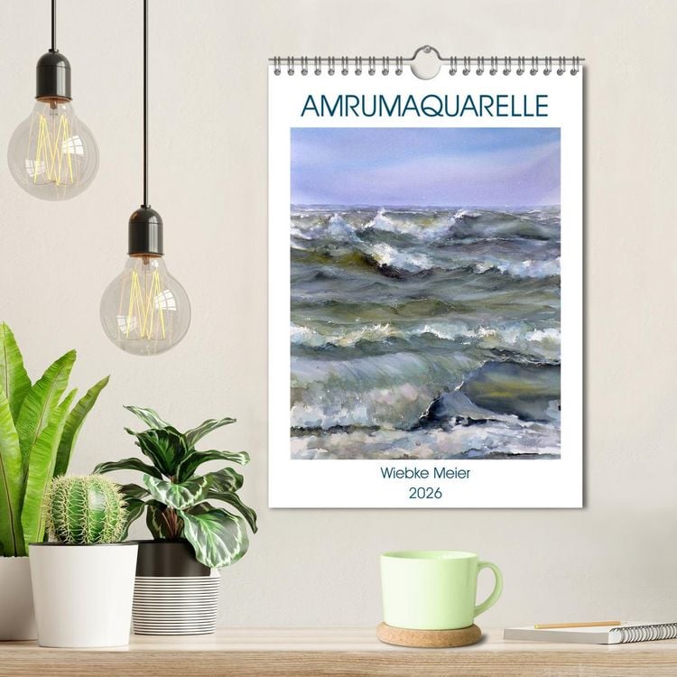 Produktbild: Amrumaquarelle (Wandkalender 2026 DIN A4 hoch), CALVENDO Monatskalender