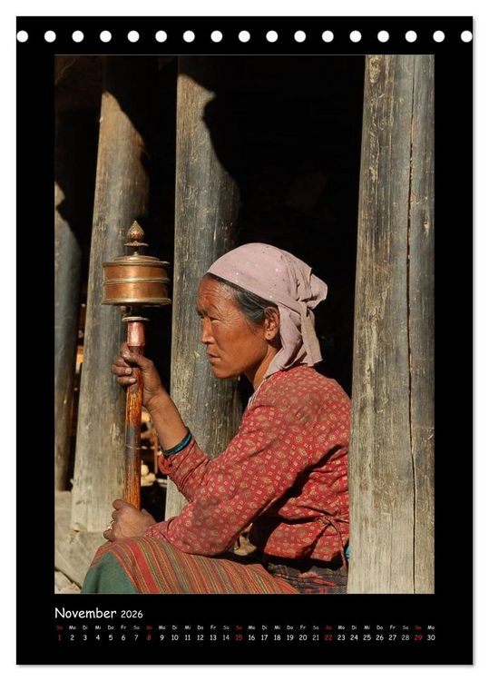Produktbild: Nepal - Gesichter eines Landes (Tischkalender 2026 DIN A5 hoch), CALVENDO Monatskalender