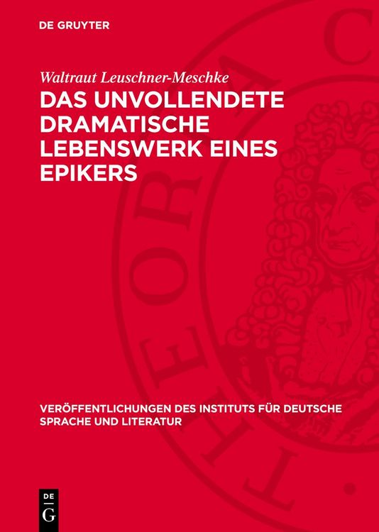 Produktbild: Das unvollendete dramatische Lebenswerk eines Epikers