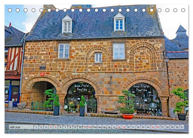 Produktbild: Reiseziel Bretagne (Tischkalender 2026 DIN A5 quer), CALVENDO Monatskalender
