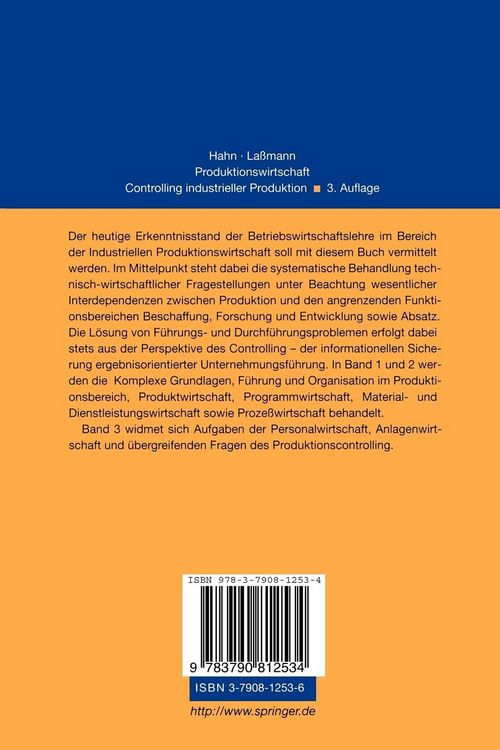 Produktbild: Produktionswirtschaft - Controlling industrieller Produktion