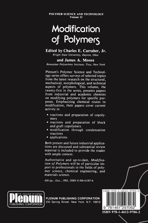 Produktbild: Contemporary Topics in Polymer Science