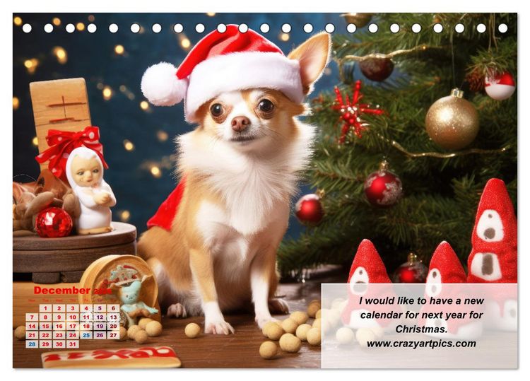 Produktbild: Great fun for Chihuahua lovers (Desk Calendar 2026 DIN A5 landscape), CALVENDO 12 Month DeskCalendar
